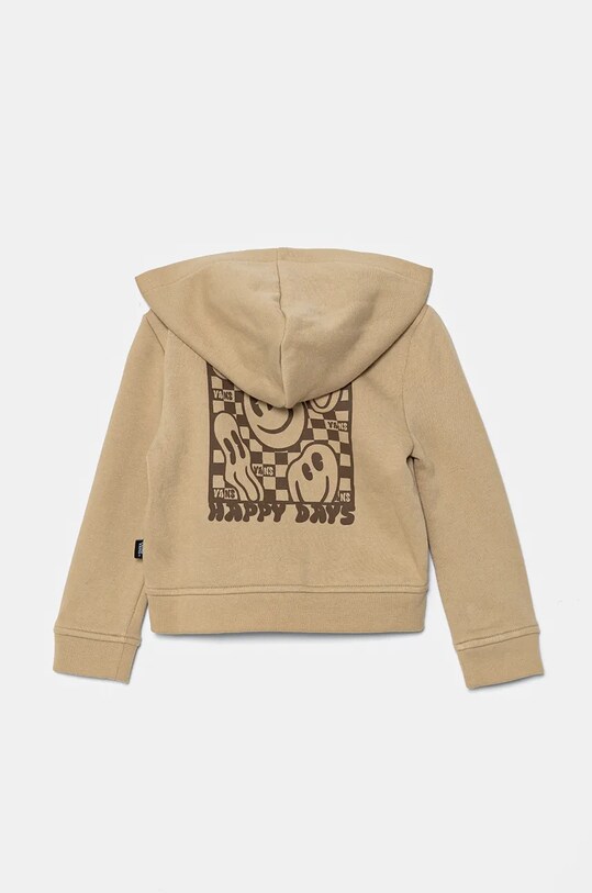 Vans bluza copii Happy Days Zip Hoodie VN000JAU4MG1 bej AW24