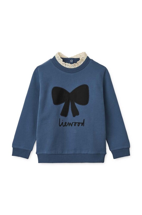 Liewood hanorac de bumbac pentru copii Rakel Sweatshirt LW19093 albastru AW24