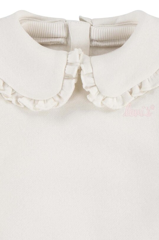 Кофта для немовлят Levi's RUFFLE COLLARED CREW бежевий 1EK989