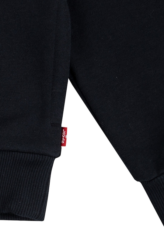 Levi's bluza copii BATWING CHEST HIT HOODIE negru 4EL078