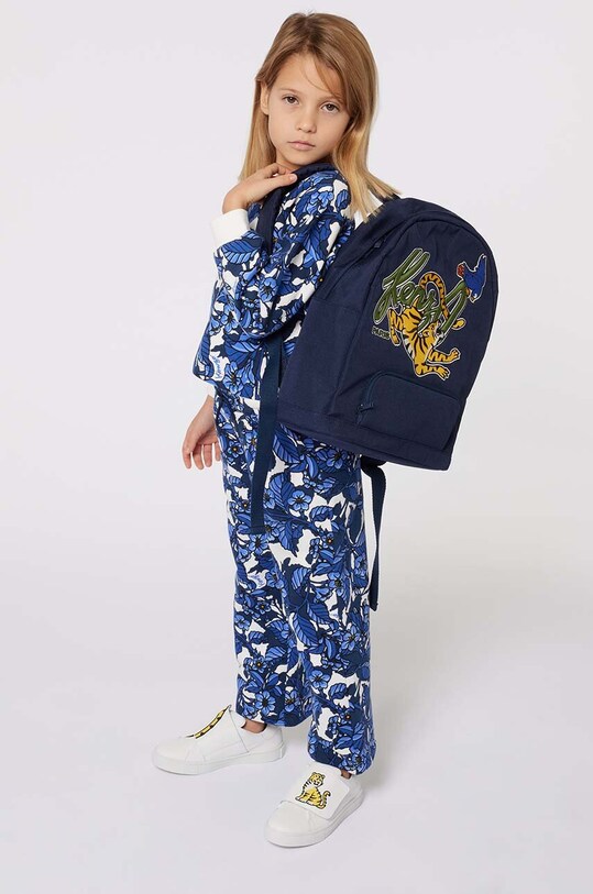 Дівчинка Дитяча бавовняна кофта Kenzo Kids K60695.86.108 темно-синій