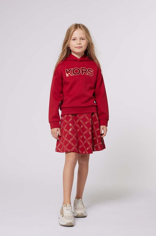 Michael Kors bluza dziecięca z elastanem czerwony R30150.114.150
