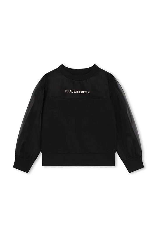 Karl Lagerfeld bluza dziecięca z elastanem czarny Z30226.114.150