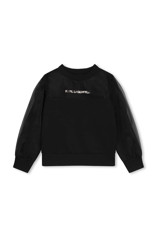 Dětská mikina Karl Lagerfeld bez kapuce černá Z30226.156.162