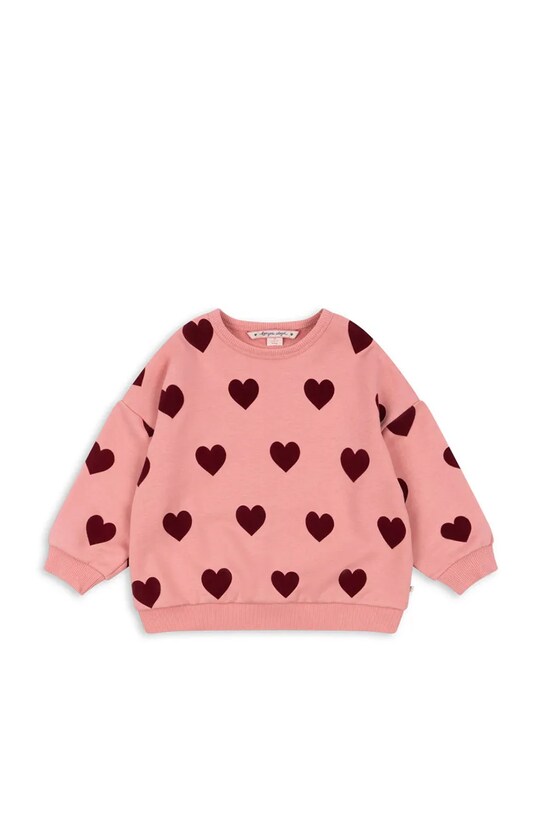 Konges Sløjd bluză pentru copii LOU SWEAT SHIRT OCS print roz KS102021.G