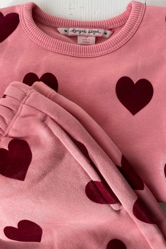 Konges Sløjd bluza dziecięca LOU SWEAT SHIRT OCS KS102021.G różowy