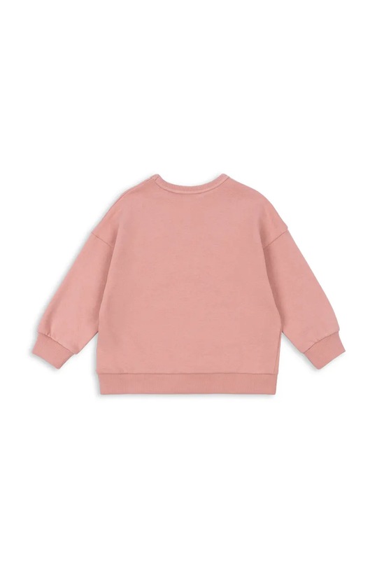 Fete Konges Sløjd hanorac de bumbac pentru copii LOUPY LOU SWEATSHIRT GOTS KS102025.G roz
