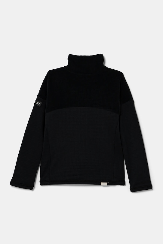 Детски суичър Roxy SIDLEY ERGFT03944 черен AW24