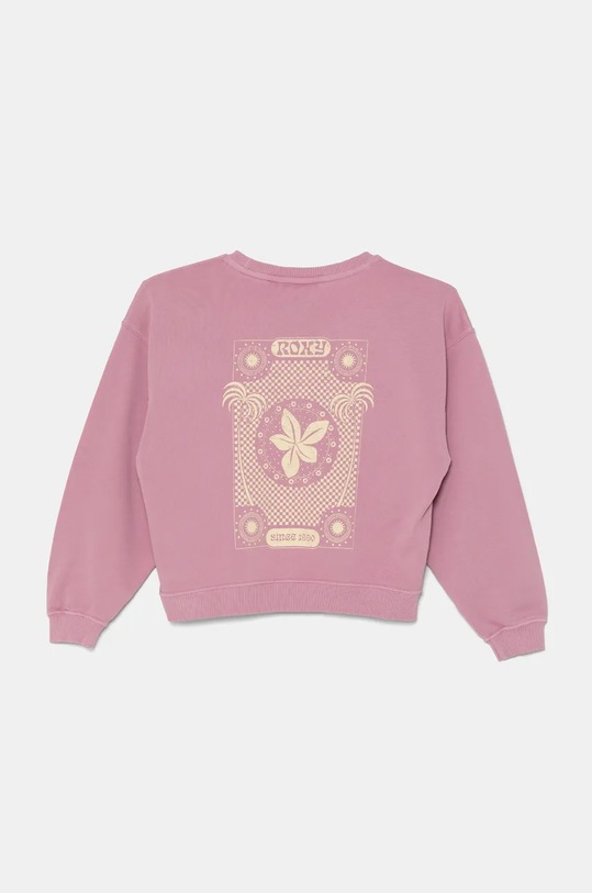 Roxy bluza dziecięca LINEUP CREW RG TERRY A ERGFT03974 różowy AW24