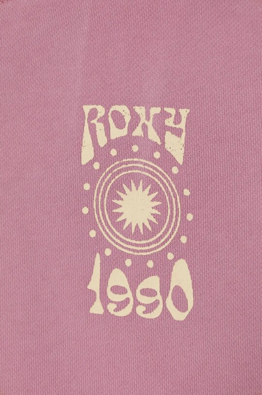 Fete Roxy bluza copii LINEUP CREW RG TERRY A ERGFT03974 roz