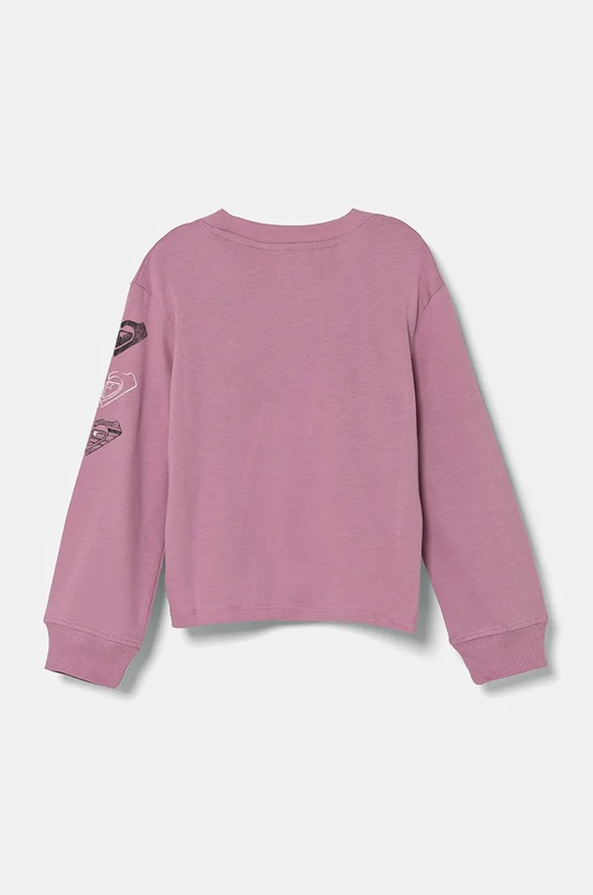 Dětské bavlněné tričko s dlouhým rukávem Roxy LET SOMEBODY GO ERGZT04059 růžová AW24