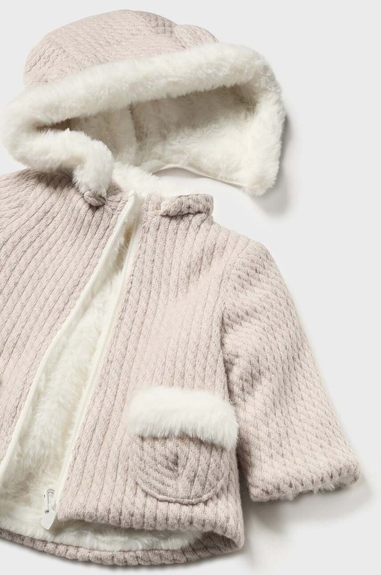 DÍVKA Kojenecká mikina Mayoral Newborn 2447.2E.Newborn.9BYH béžová