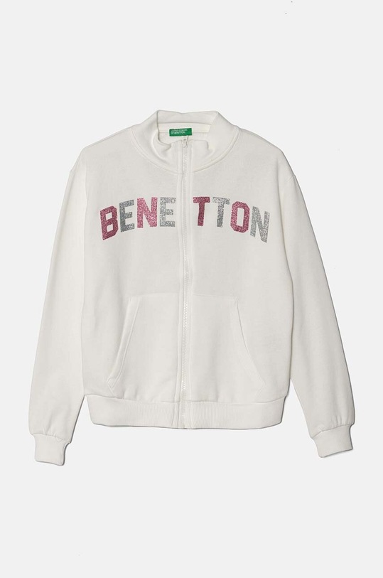 United Colors of Benetton bluza bawełniana dziecięca wzorzyste biały 3J68C503Y.G.Seasonal