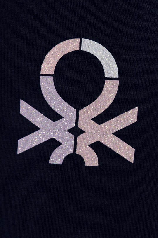 DÍVKA Dětská bavlněná mikina United Colors of Benetton 3J68C503Y.G.Seasonal fialová