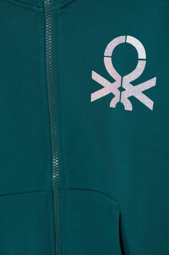 Dziewczynka United Colors of Benetton bluza bawełniana dziecięca 3J68C503Y.G.Seasonal zielony