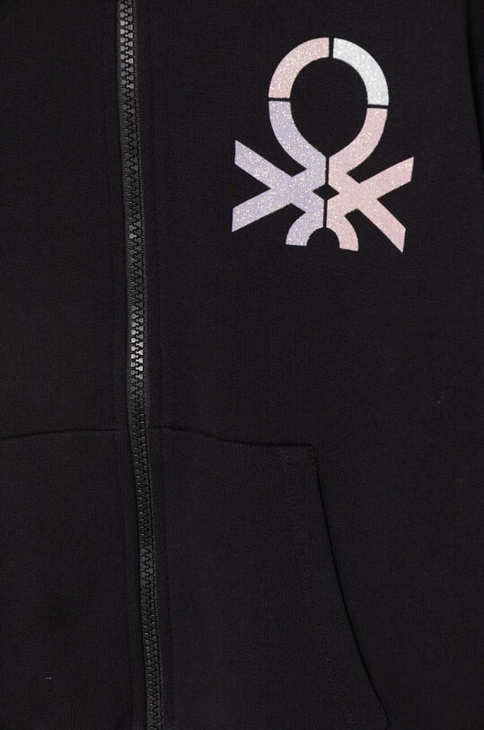Dziewczynka United Colors of Benetton bluza bawełniana dziecięca 3J68C503Y.G.Seasonal czarny