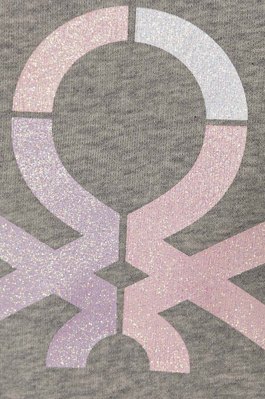 DÍVKA Dětská bavlněná mikina United Colors of Benetton 3J68C10L8.G.Seasonal šedá