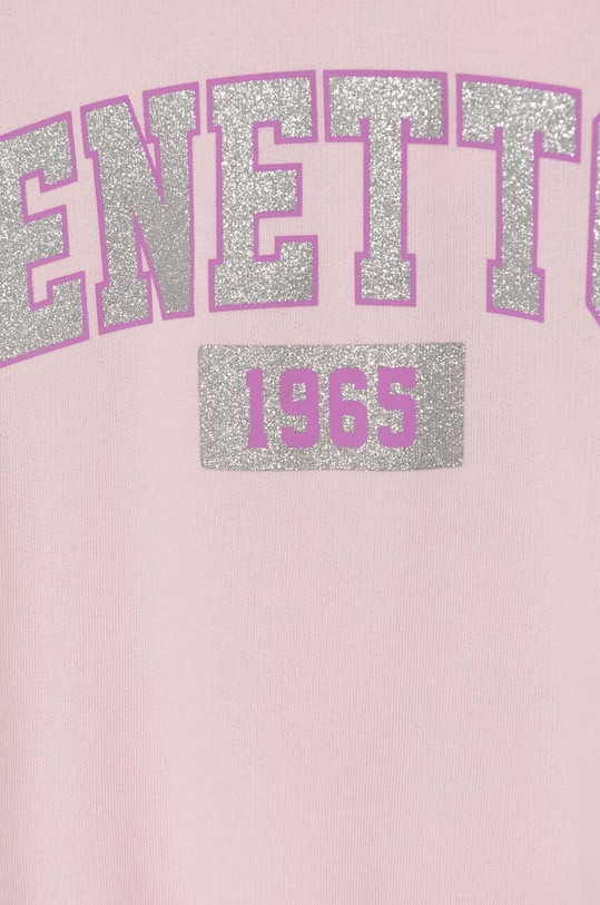 DÍVKA Dětská bavlněná mikina United Colors of Benetton 3J68C10L8.G.Seasonal růžová