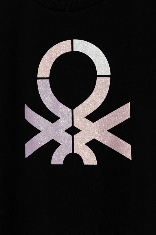 Dziewczynka United Colors of Benetton bluza bawełniana dziecięca 3J68C10L8.G.Seasonal czarny