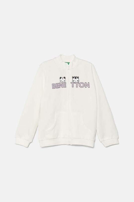 Детская хлопковая кофта United Colors of Benetton хлопок белый 3J70G5037.P.Seasonal