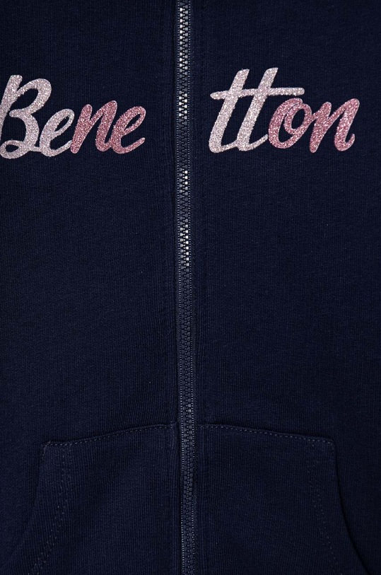 Dziewczynka United Colors of Benetton bluza bawełniana dziecięca 3J70G5037.P.Seasonal granatowy