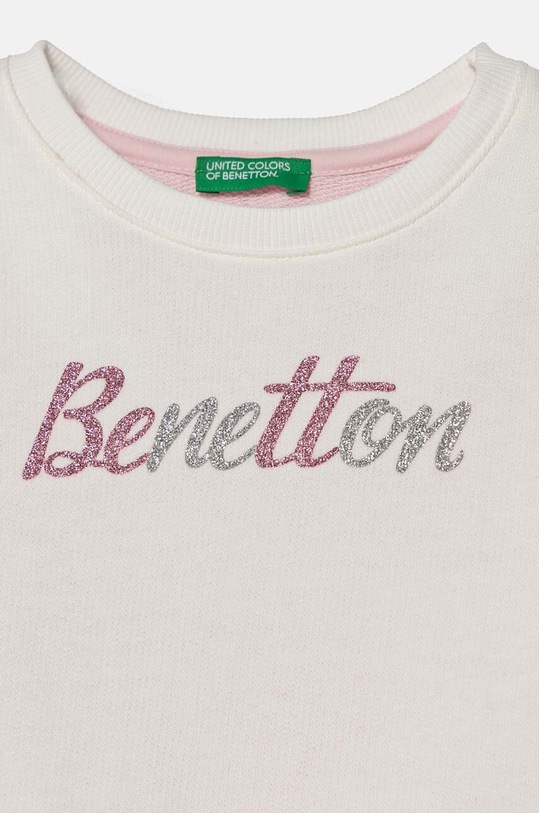 Dziewczynka United Colors of Benetton bluza bawełniana dziecięca 3J70G10F8.P.Seasonal beżowy
