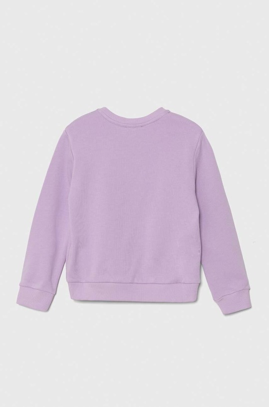 United Colors of Benetton bluza bawełniana dziecięca 3J70G10F8.P.Seasonal fioletowy AW24