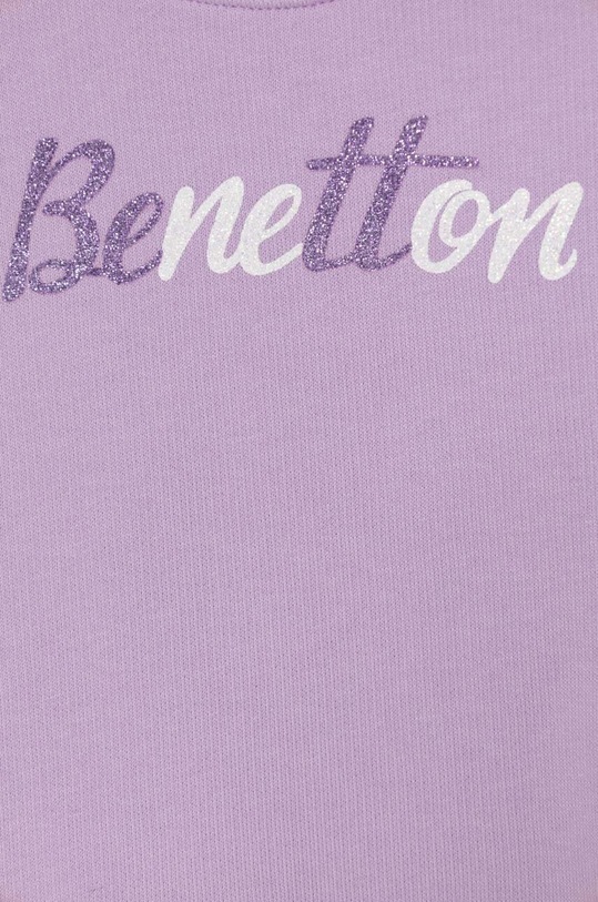 Dziewczynka United Colors of Benetton bluza bawełniana dziecięca 3J70G10F8.P.Seasonal fioletowy