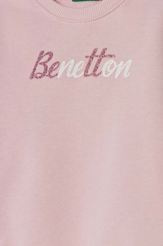 Dziewczynka United Colors of Benetton bluza bawełniana dziecięca 3J70G10F8.P.Seasonal różowy
