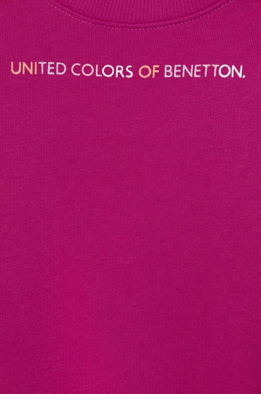 Dziewczynka United Colors of Benetton bluza bawełniana dziecięca 3J70G10F8.P.Seasonal różowy