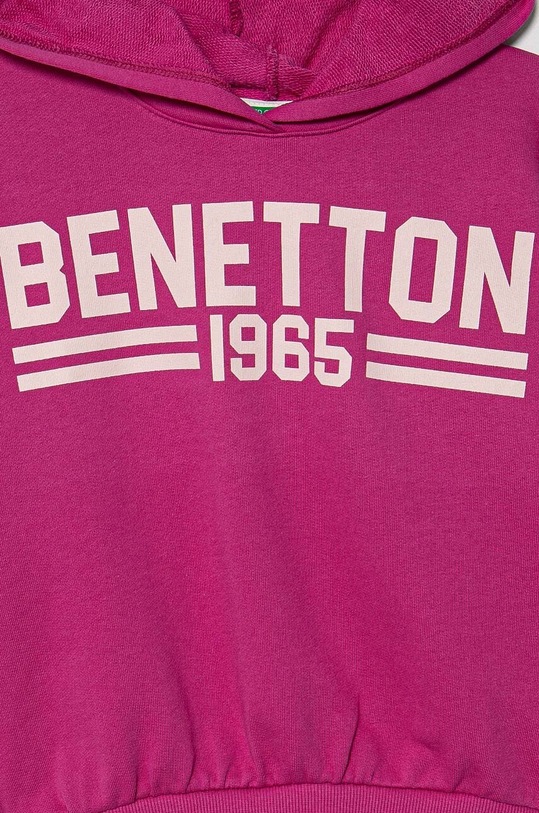 Dziewczynka United Colors of Benetton bluza bawełniana dziecięca 3J68C203Q.G.Seasonal różowy