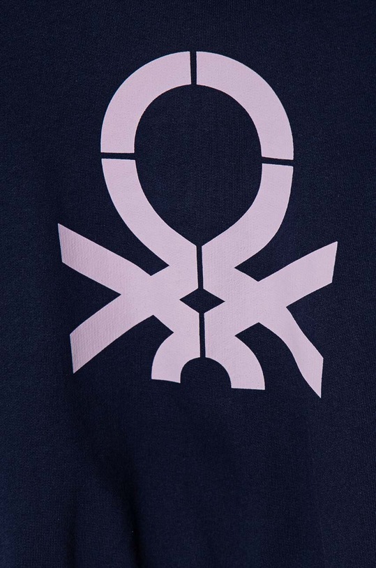 Dziewczynka United Colors of Benetton bluza bawełniana dziecięca 3J68C203Q.G.Seasonal granatowy