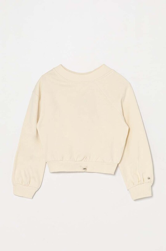 United Colors of Benetton bluza bawełniana dziecięca bawełna beżowy 33NVC400B.G.Seasonal
