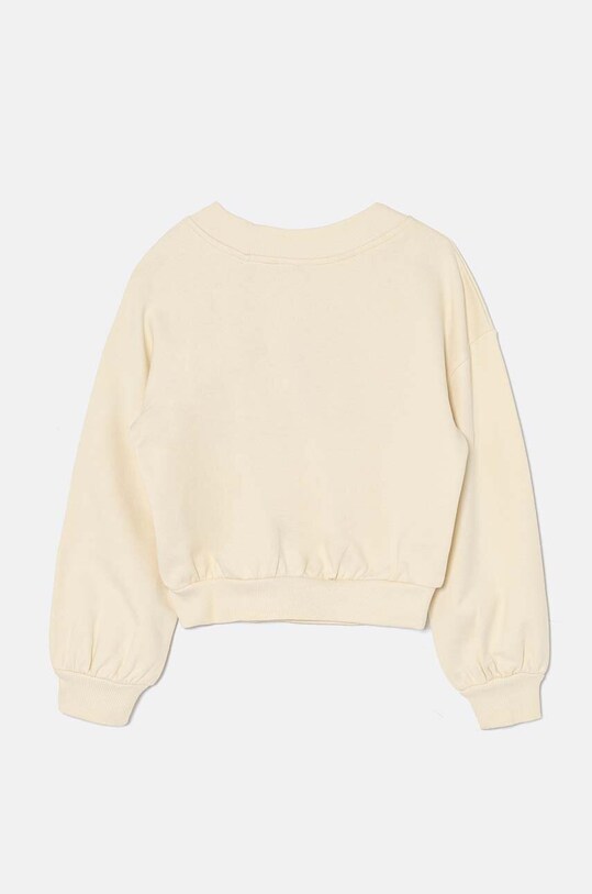 United Colors of Benetton hanorac de bumbac pentru copii 33NVC400B.G.Seasonal bej AW24