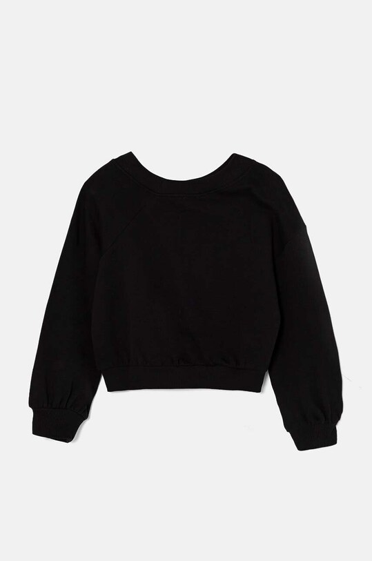 United Colors of Benetton hanorac de bumbac pentru copii 33NVC400B.G.Seasonal negru AW24