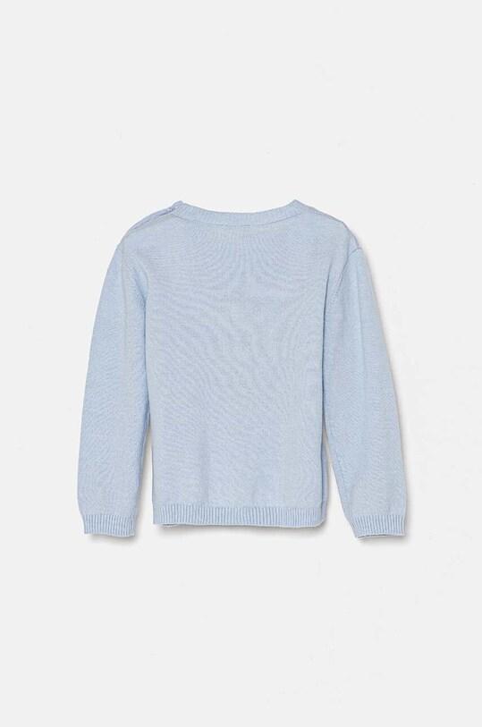 United Colors of Benetton pulover din amestec de lână pentru bebeluși 1ZNNB1011.W.Seasonal albastru AW24