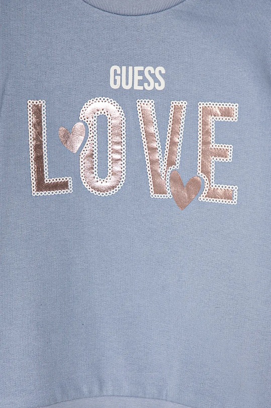 Dziewczynka Guess bluza bawełniana dziecięca K4BQ03.KAX73.9BYH niebieski
