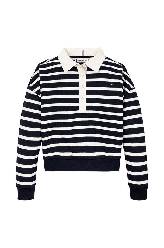 Tommy Hilfiger bluza bawełniana dziecięca KG0KG08362.9BYH.128.176 granatowy AW24