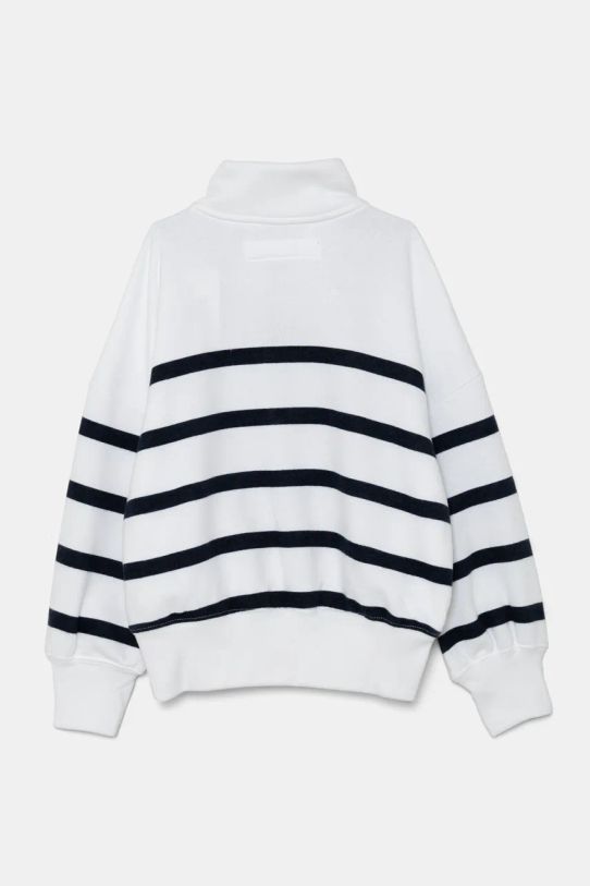 Детски суичър Abercrombie & Fitch KI252.4062 бял AW24