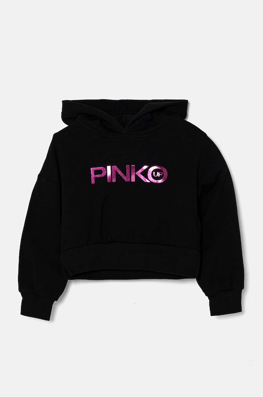 Pinko Up bluza dziecięca z kapturem czarny F4PIBGHS182