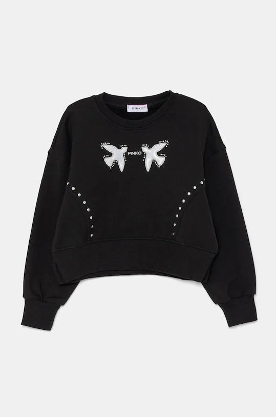 Dětská mikina Pinko Up bez kapuce černá F4PIBGSW208