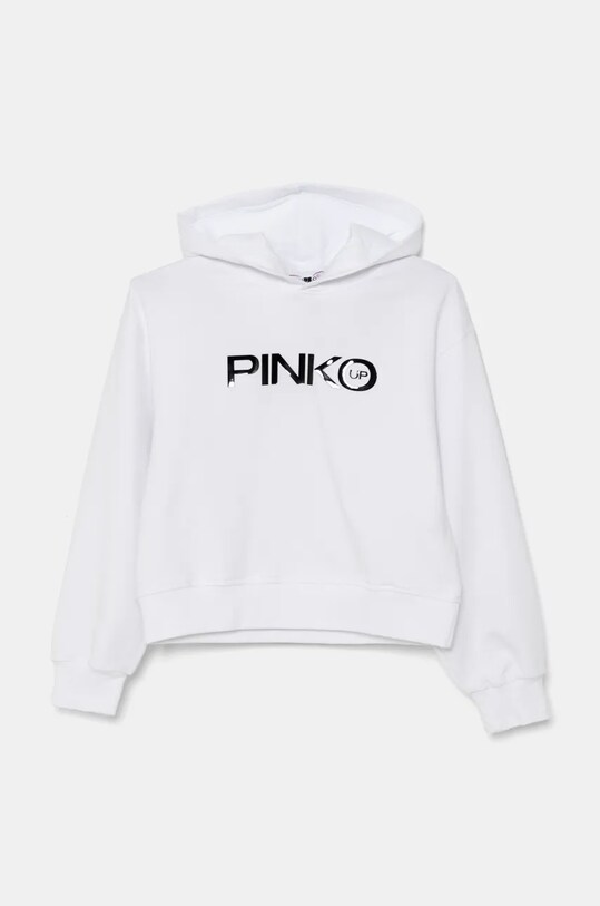 Дитяча кофта Pinko Up з капюшоном білий F4PIJGHS091