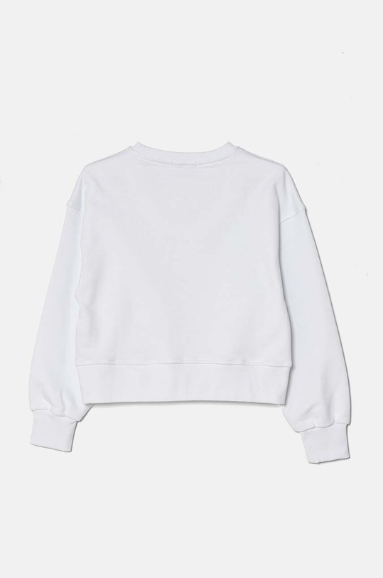 Pinko Up hanorac de bumbac pentru copii F4PIJGSW218 alb AW24
