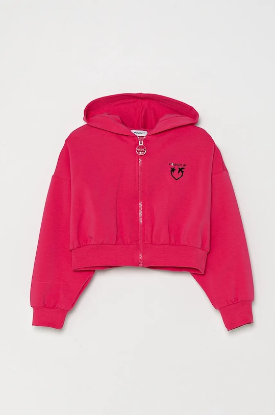 Дитяча кофта Pinko Up з капюшоном рожевий F4PIJGZH089
