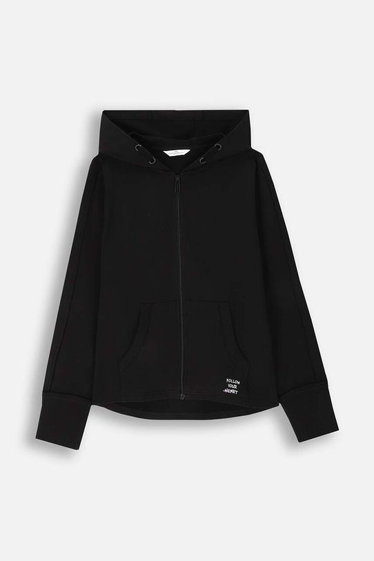 Coccodrillo bluza bawełniana dziecięca bawełna czarny ZC4132401VGA