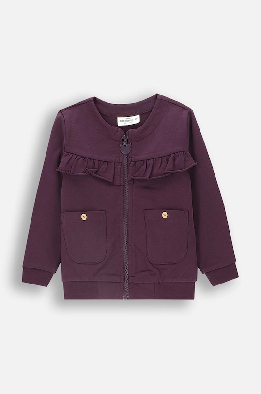 Coccodrillo bluza dziecięca z elastanem fioletowy ZC4132202PGN