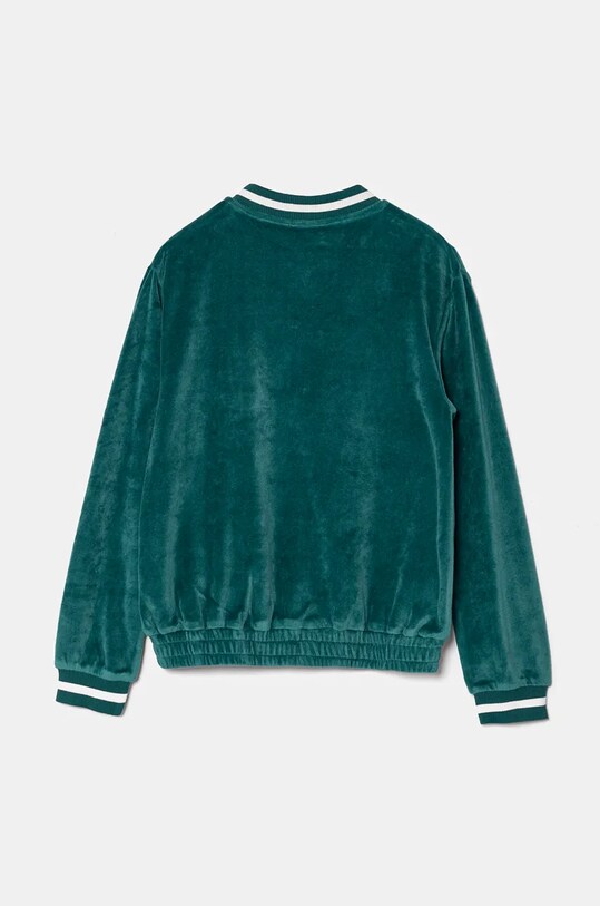 Дитяча велюрова кофта United Colors of Benetton 3UK0C503W.G.Seasonal зелений AW24