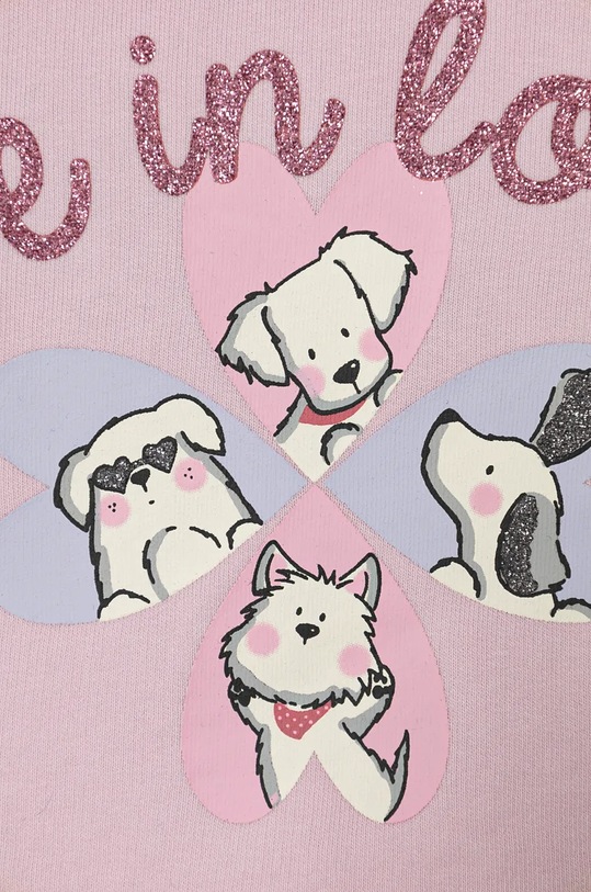 Dziewczynka United Colors of Benetton bluza dziecięca 32N4G10FX.P.Seasonal różowy