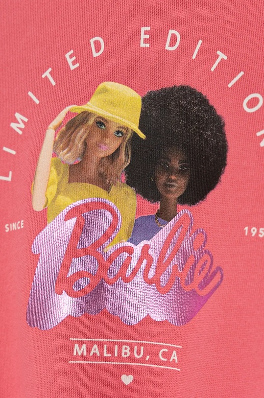 Fete United Colors of Benetton hanorac de bumbac pentru bebelusi 3J68G10HI.P.Seasonal roz