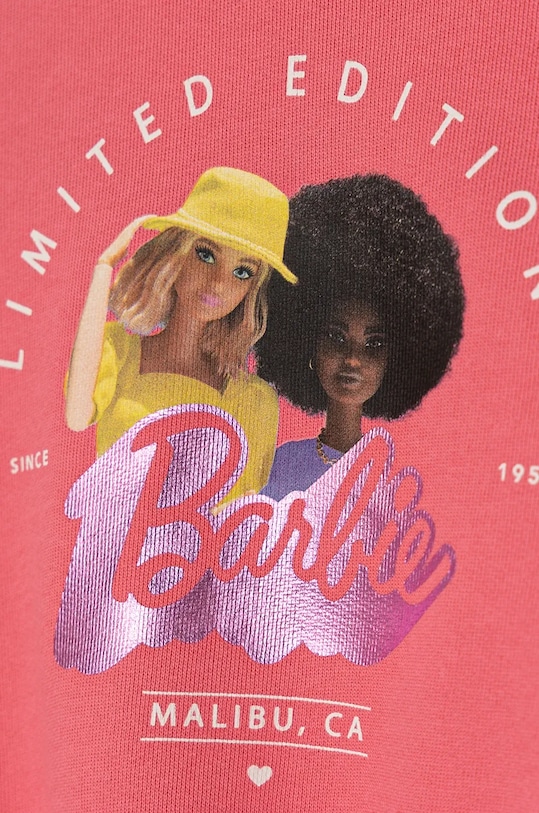 Момиче Бебешки памучен суичър United Colors of Benetton 3J68G10HI.P.Seasonal розов